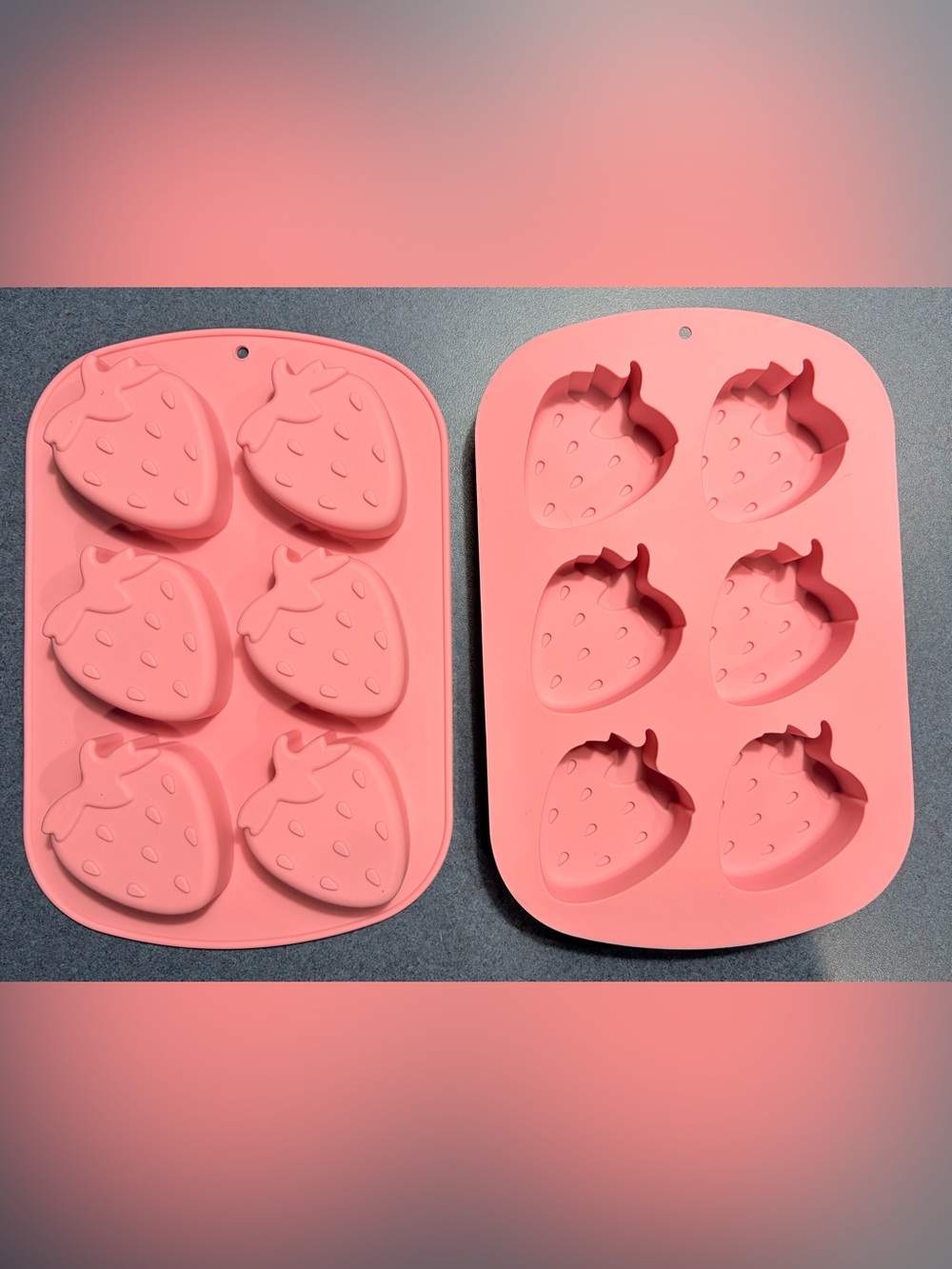 Silicone Strawberry Mold - Pack of 2